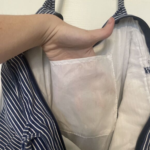 Large Old Navy Nautical Canvas Tote Vacation Bag - Picture 6 of 6